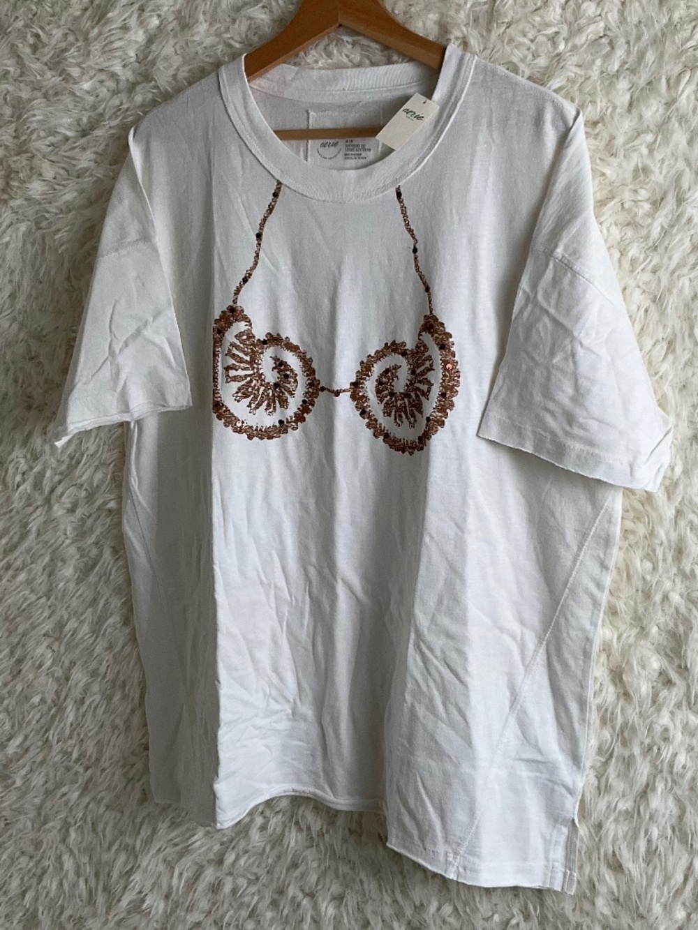 AERIE WOMEN'S OVERSIZED BOYFRIEND T-SHIRT~SIZE MEDIUM~NEW!
